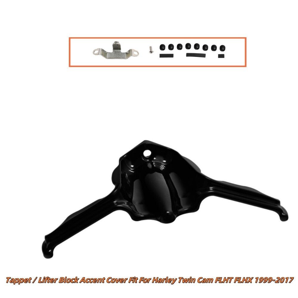 ya 3 6.23 Black Tappet/Lifter Block accent protector for Harley Twin Cam 1999-2017 Dyna components