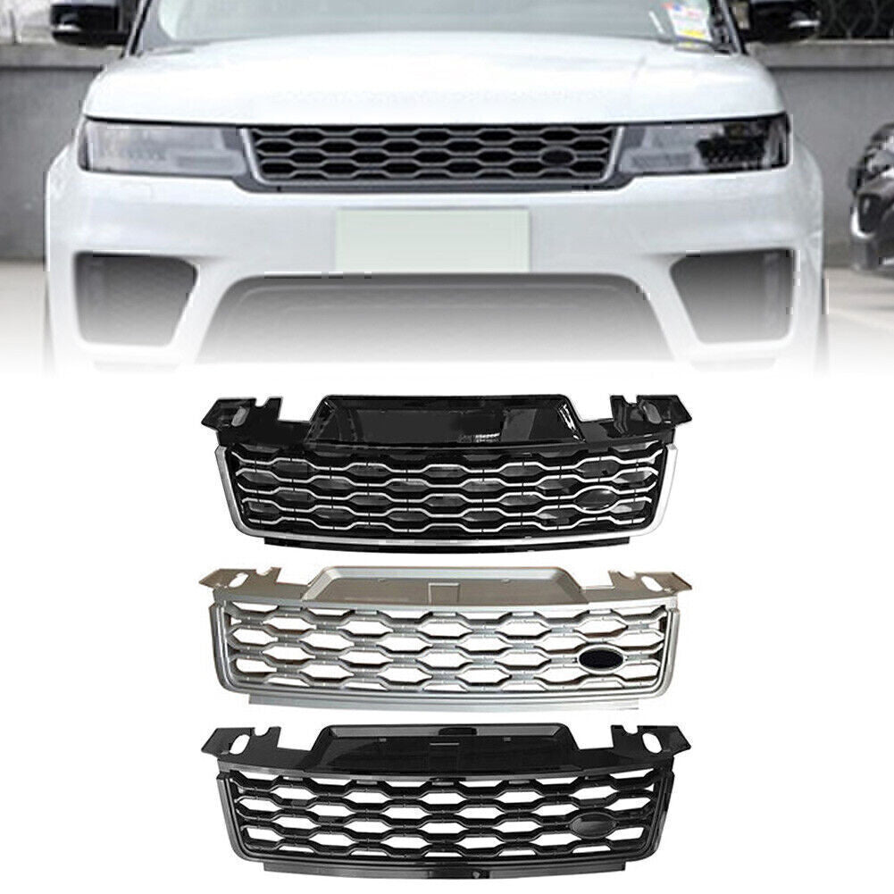 ya 3 6.23 Front Bumper Grille Upper Mesh Grill Replacement Fit for Range for Rover Sport 2018-2021