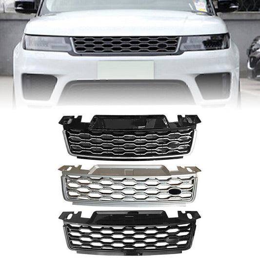 ya 3 6.23 Front Bumper Grille Upper Mesh Grill Replacement Fit for Range for Rover Sport 2018-2021