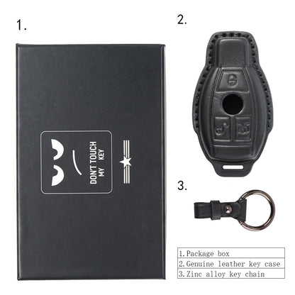 ya 5 8.7 Leather Key Case Cover Remote 3Button for Mercedes-benz A B C E S 2018