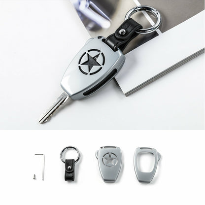 ya 5 8.7 Metal Remote Key Fob Cover Case for Jeep for Wrangler JK/Compass 08-15/Patriot 11-16