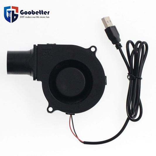 Powerful DC 5V-12V Cooling Fan Brushless Turbo Blower Fan 75 * 75* 30mm XH2.54