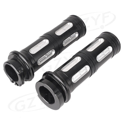 ya 5 8.7 2pcs Handle Bar Grips Fit for Harley VRSC XL XR Dyna Softail Touring 1996-2007
