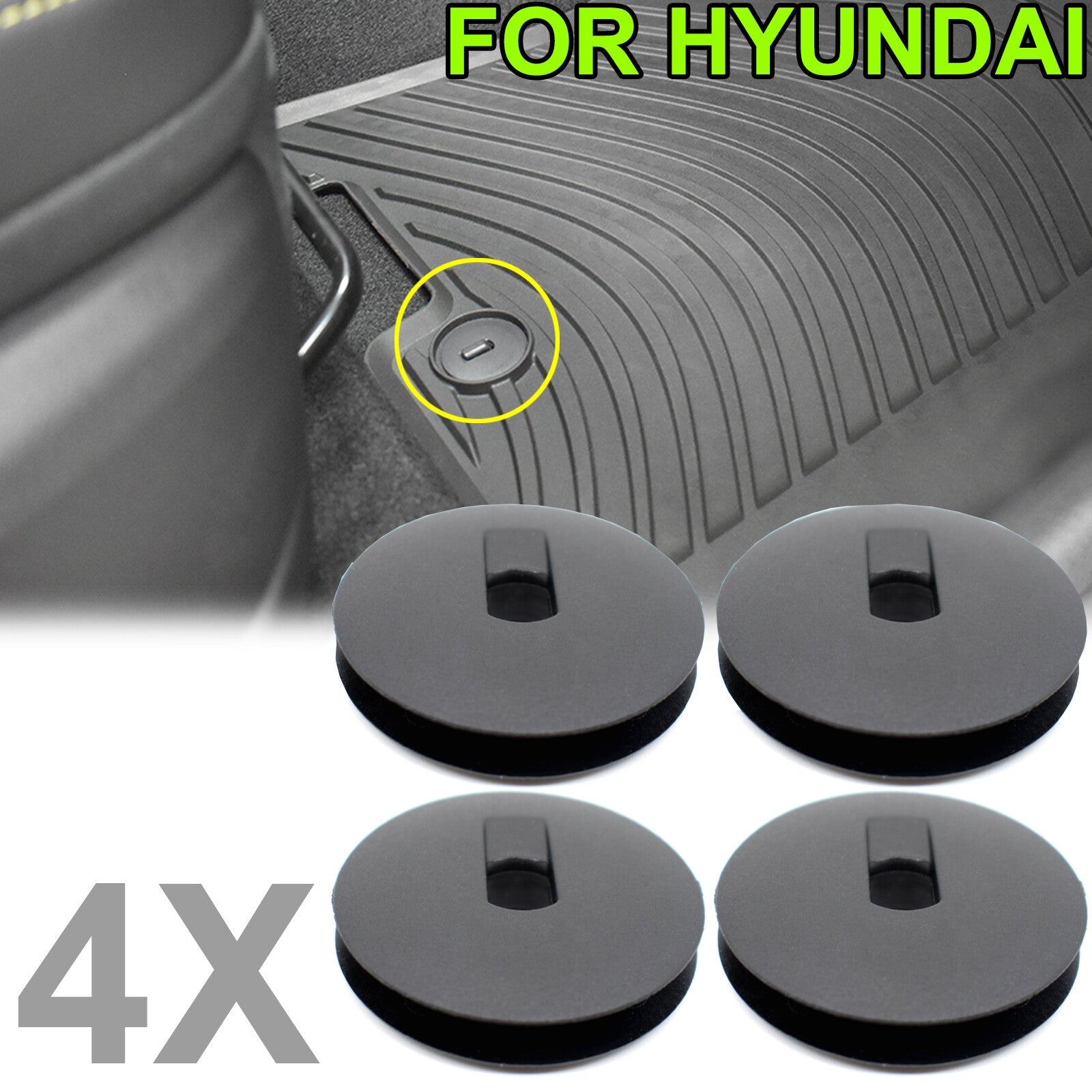 ya 7 6.10.3 4pcs Car Floor Mat Clips Fixing Retainer Holders For Accent for Elantra Ioniq for Tucson