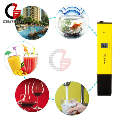 ya 26 Digital Portable PH Meter Tester Aquarium Pool Water Wine Urine LCD Pen Monitor