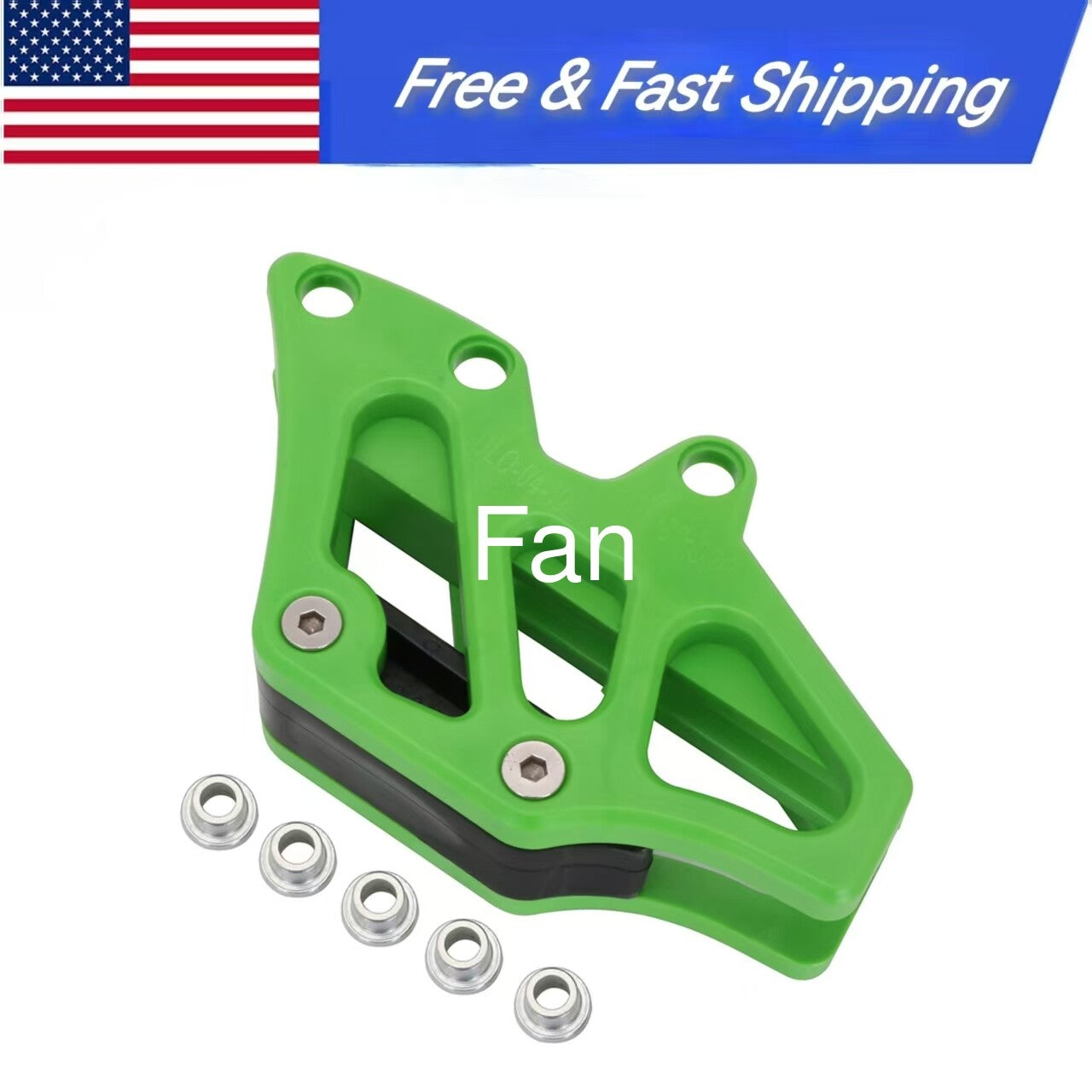 ya 1 7.9 Green Motorcycle Chain Guide Guard for Kawasaki KX250 KX450 KX250F KX450F/X