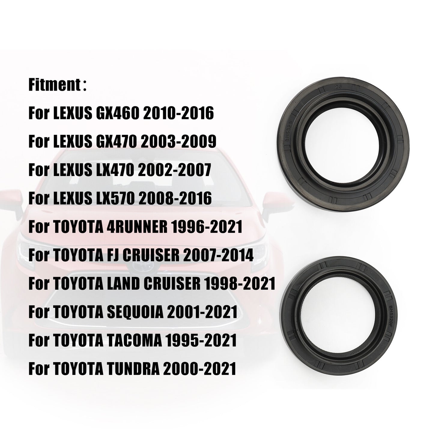 ya 5 8.7 Left+Right Front Drive Shaft Output Oil Seal for Toyota Tacoma for Lexus 90311-47013