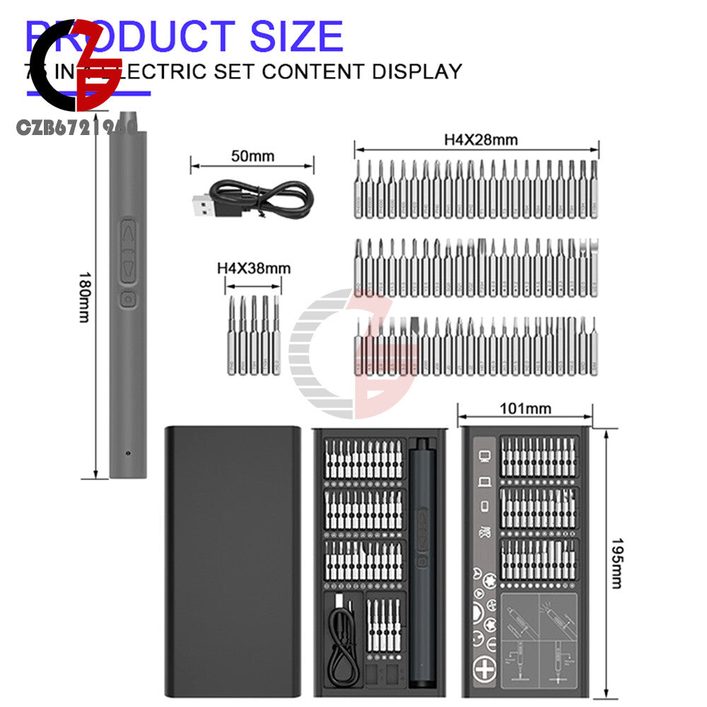 ya 26 75in1 Electric Screwdriver Magnetic hargeable Pision Screwdriver Set