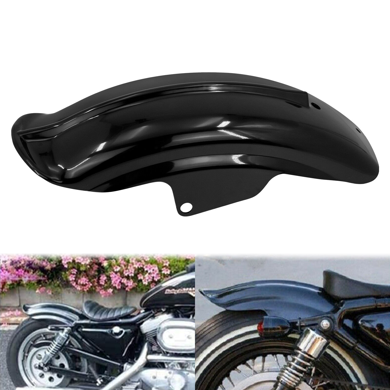 ya 5 8.7 Rear Mudguard Fender Fits for Harley Sportster 883 1200 Cafe Racer Chopper 94-03