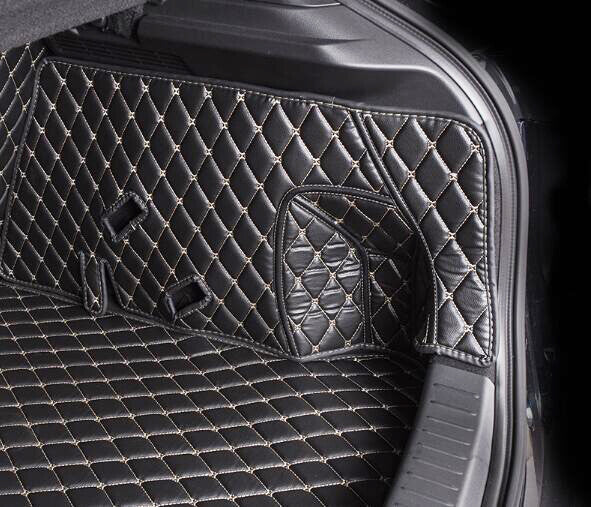 ya 5 8.7 Car Leather Boot Cargo Liner Tray Rear Trunk Floor Mat for Mazda CX-30 2020-2023