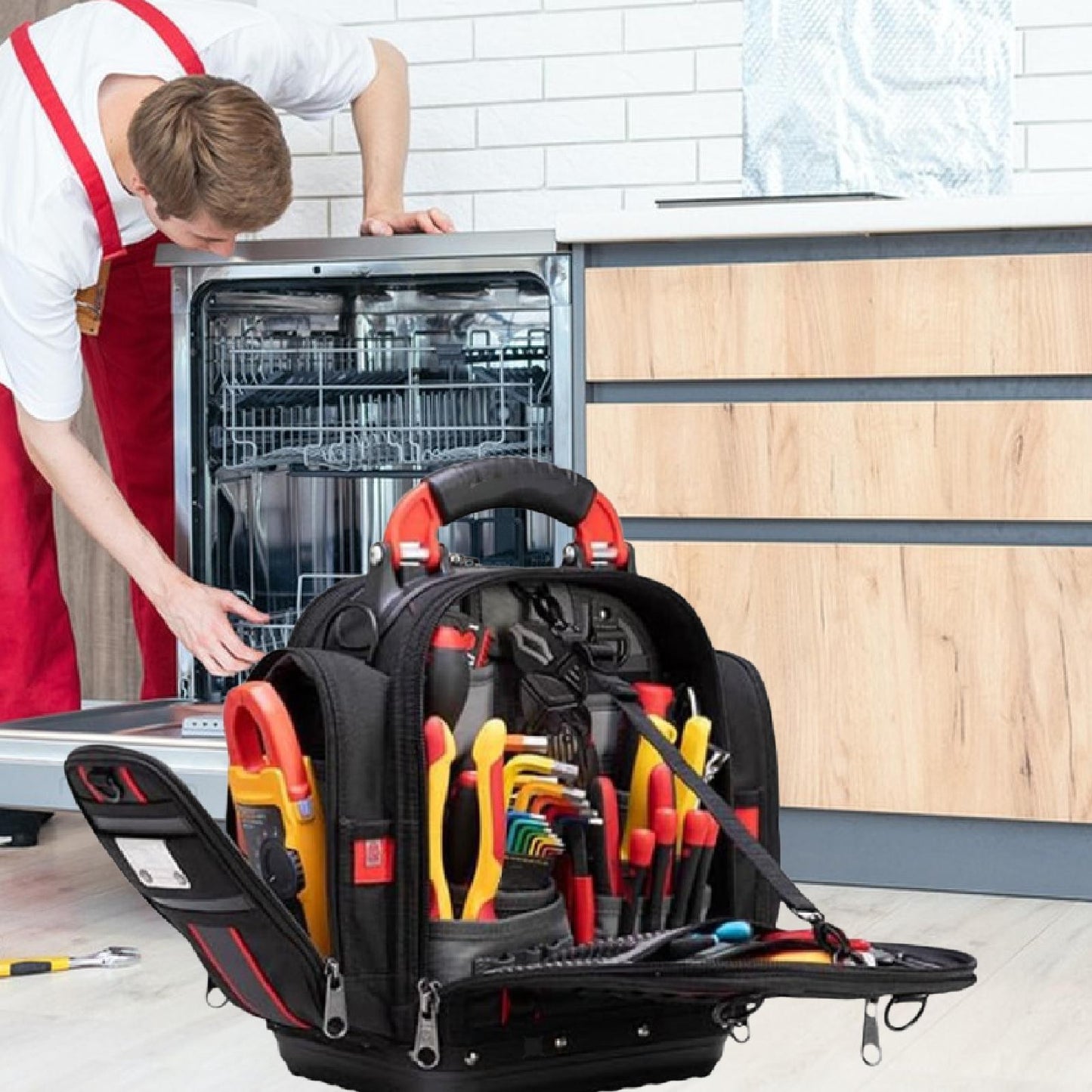 ya 26 Toolbox Organizer Pouch Dustproof Mechanics Carpenters Electrician Tool Bag