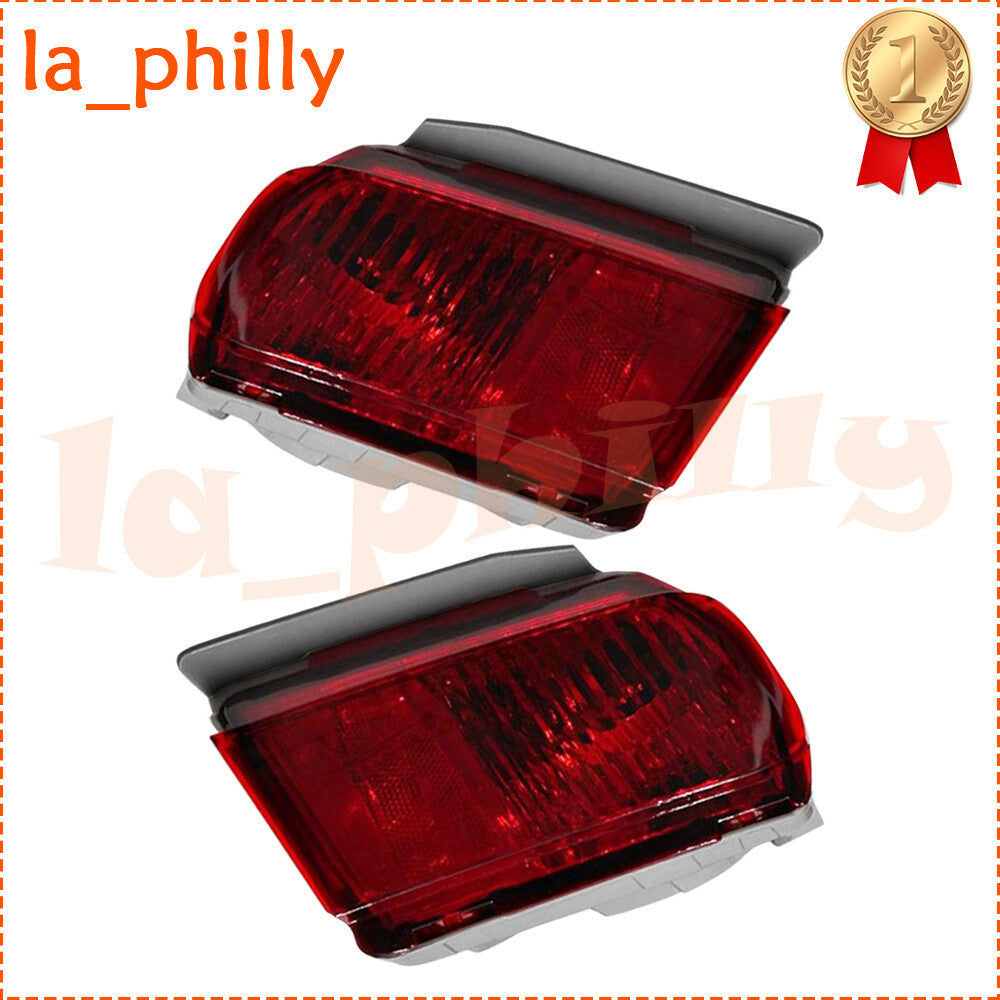 ya 27 6.21 Pair for 2010-2015 for Toyota for Land Cruiser Prado FJ150 Red Fog Light Rear Bumper L+R