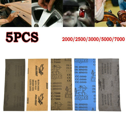 ya 14 Sandpaper Sanding Paper 2000/2500/3000/5000/7000 Grit 5pcs Abrasive Tool