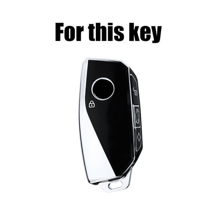 ya 5 8.7 Button Key Ring Case Cover Shell Protector for BMW X7 Ix Xm X6 X4M 2023 2024