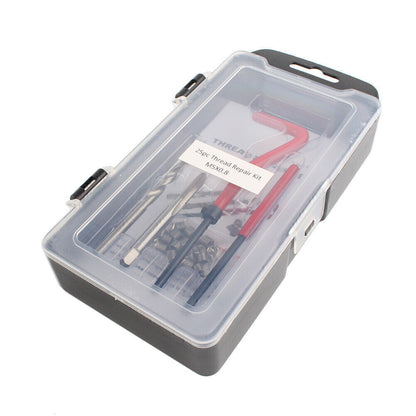 ya 5 8.7 Metric Thread Repair Insert Kit 25x M6x1.0 Helicoil Car Pro Coil Tool Box