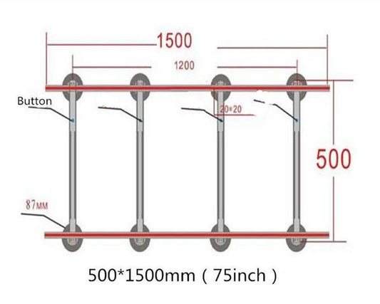 ya 14 8 sucker handle tools. LCD TV s n sucker. 5001500mm, TV s n vacuum chuck O
