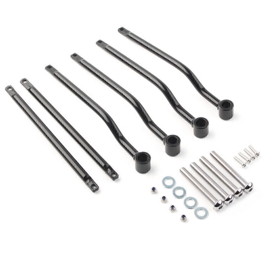 ya 11 6.5 Universal Steel Motorcycle Saddlebag Side Support Bars Mounting Bracket Black