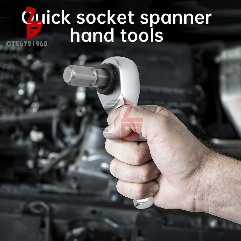 ya 26 1/4 Ratchet Spanner Ratchet Wrench Spanner 6.35mm Screwdriver Hex Torque Wrench