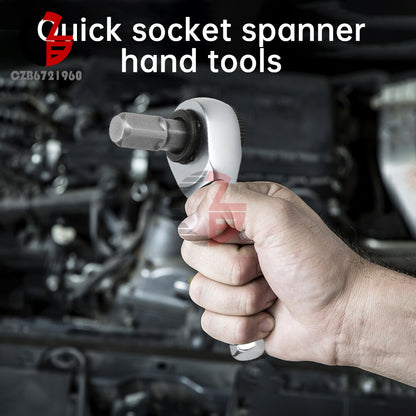 ya 26 1/4 Ratchet Spanner Ratchet Wrench Spanner 6.35mm Screwdriver Hex Torque Wrench