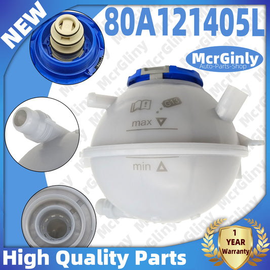 ya 9 6.5 Engine Coolant Reservoir Tank with Cap for Audi for Q5 2017 18-2024 2.0T 80A121405Q