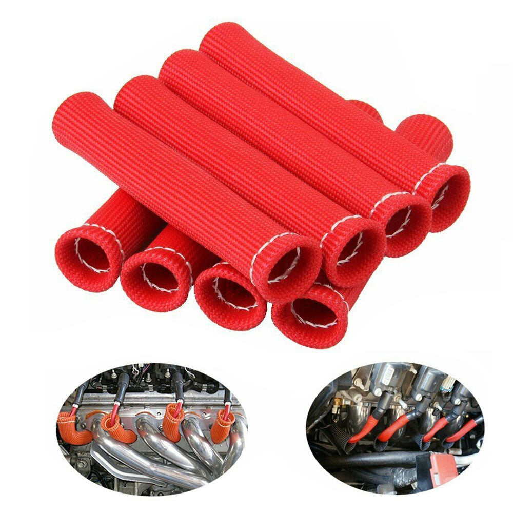 ya 5 8.7 Car 2500¡ã Spark Plug Wire Boots Heat Shield Protector Sleeve Cover fit for SBC