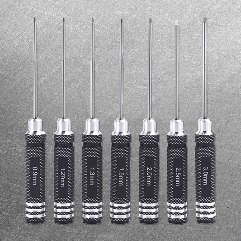 ya 26 7 Pcs Screwdriver Tool Set Aluminum Alloy Screwdriver with Handle