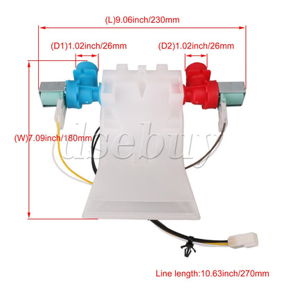 ya 26 W10144820 Water Inlet Valve Replacement for Replaces 1CWTW5200VQ1