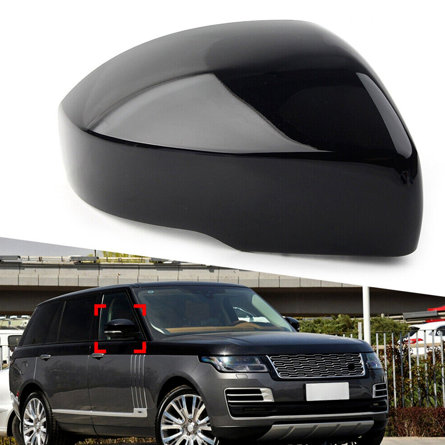 ya 1 8.5.1 Passenger side mirror cap for Range Rover Sport LR4 Discovery. ^