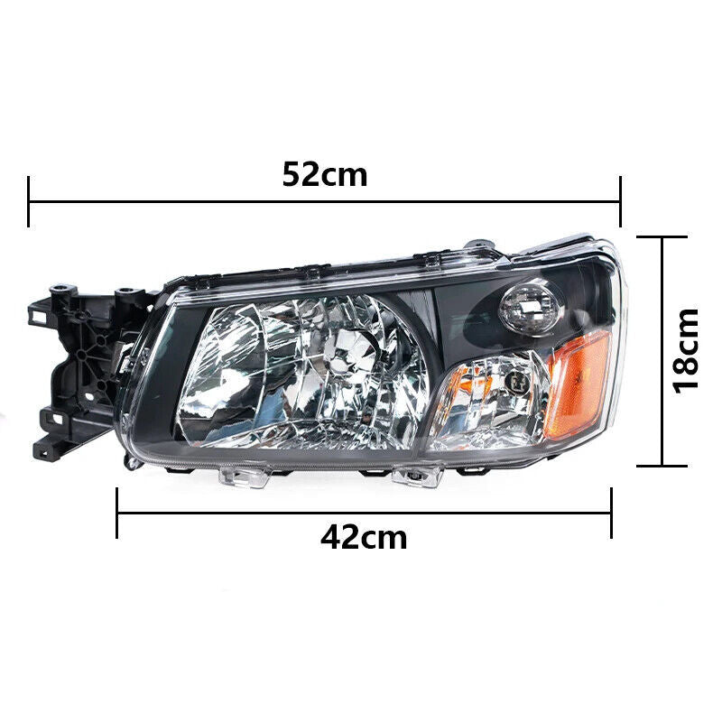 ya 5 8.7 1Pcs Halogen Headlight Lamp Without bulb Left for Subaru for Forester 2003-2004