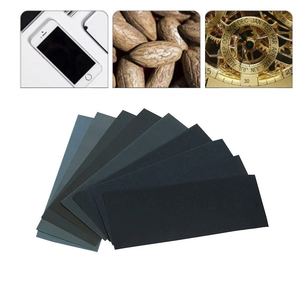 ya 14 24PCS Waterproof Sandpaper Set 12 Grits 9 by 3 6 Inch for Wood and Metal Use