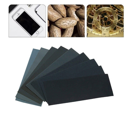 ya 14 24PCS Waterproof Sandpaper Set 12 Grits 9 by 3 6 Inch for Wood and Metal Use