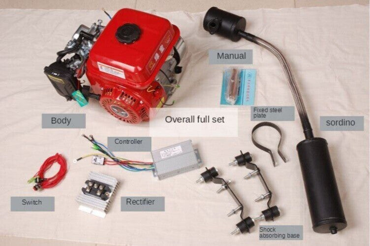 ya 26 3000W Generator 48V-72V Electric Tricycle Car Sedan Gasoline Charging Generator