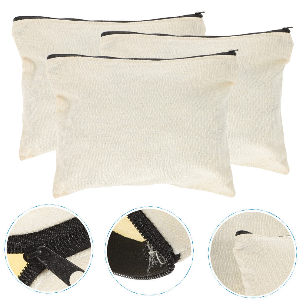 ya 26 10PCS Canvas Tool Bag Zipper Tool Pouch Pouch Canvas Storage Bag