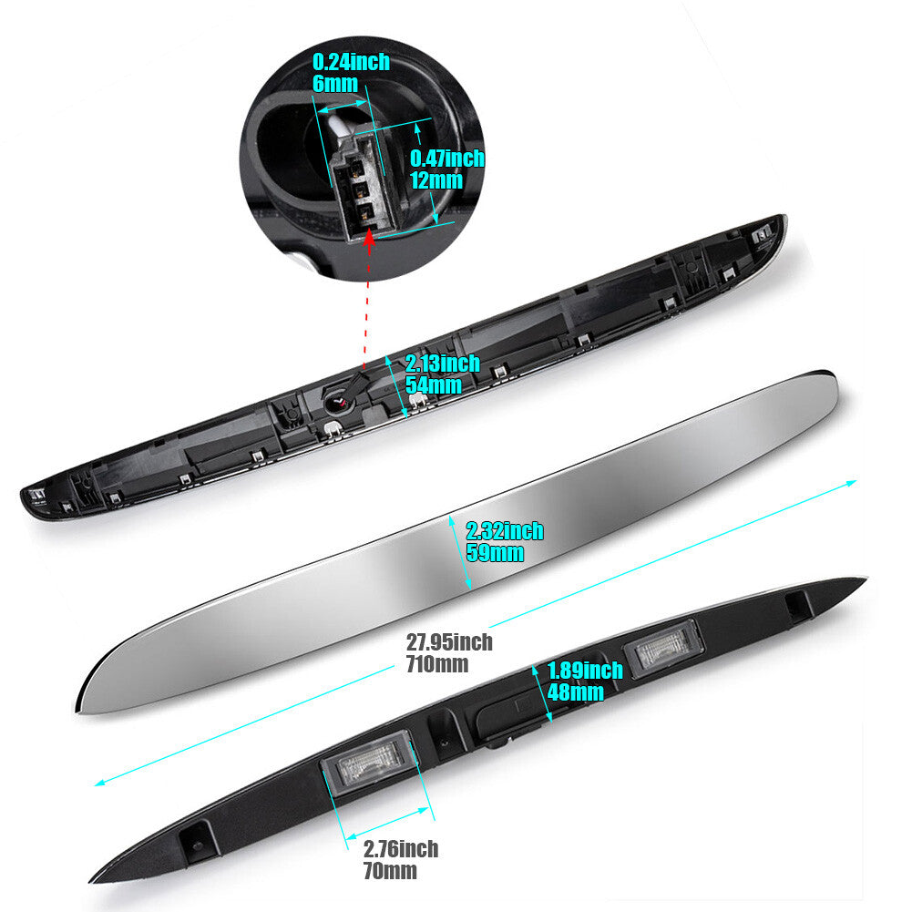 ya 10 5.29.2 Rear Trunk Hatch Handle with Lamp 51132753603 for Mini Cooper Cooper 2007-2015