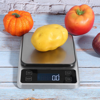 ya 17 5kg/0.1g Stainless Steel Digital Kitchen Scale Electronic Food Weight Scale