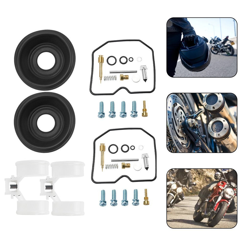 ya 17 2X Vulcan 500 EN500 Carburetor Repair Kit With Pl & Diaphragm