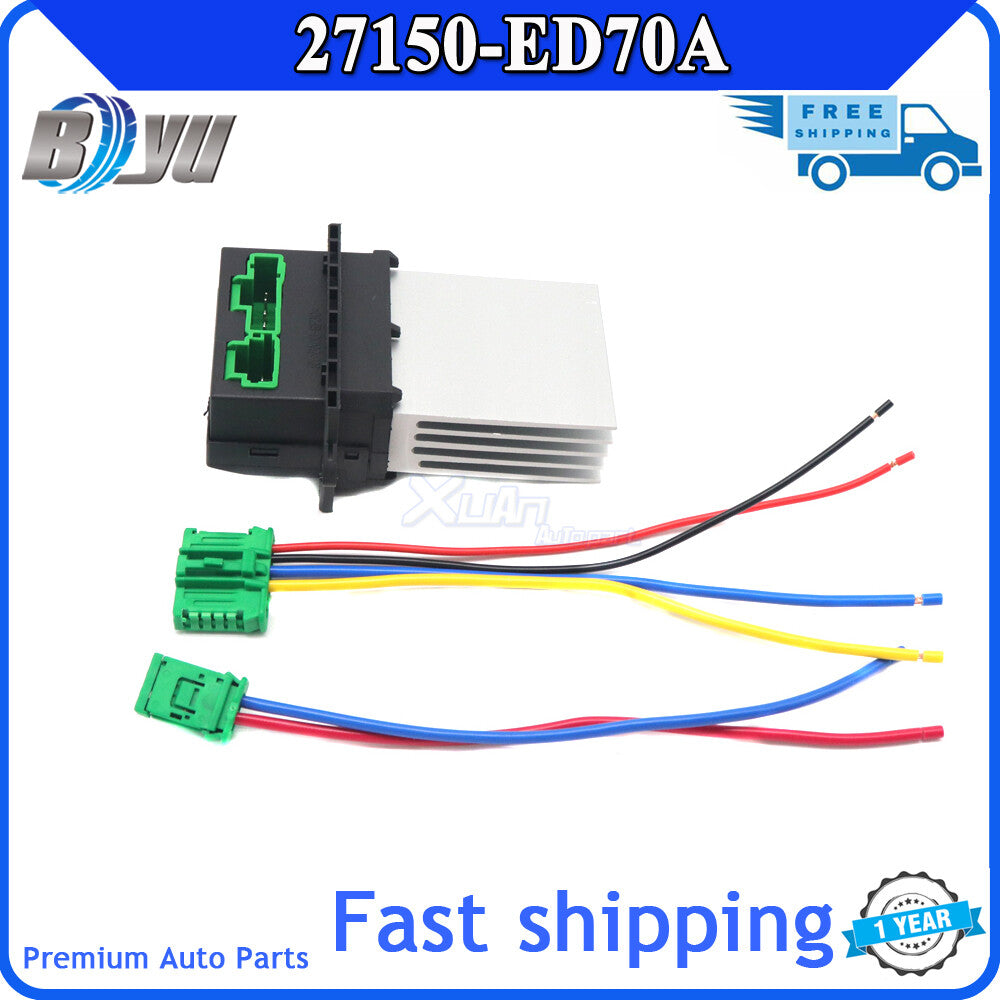ya 11 6.6 1x Blower Motor Heater Fan Resistor for Nissan Tiida for Peugeot for Renault 27150-ED70A