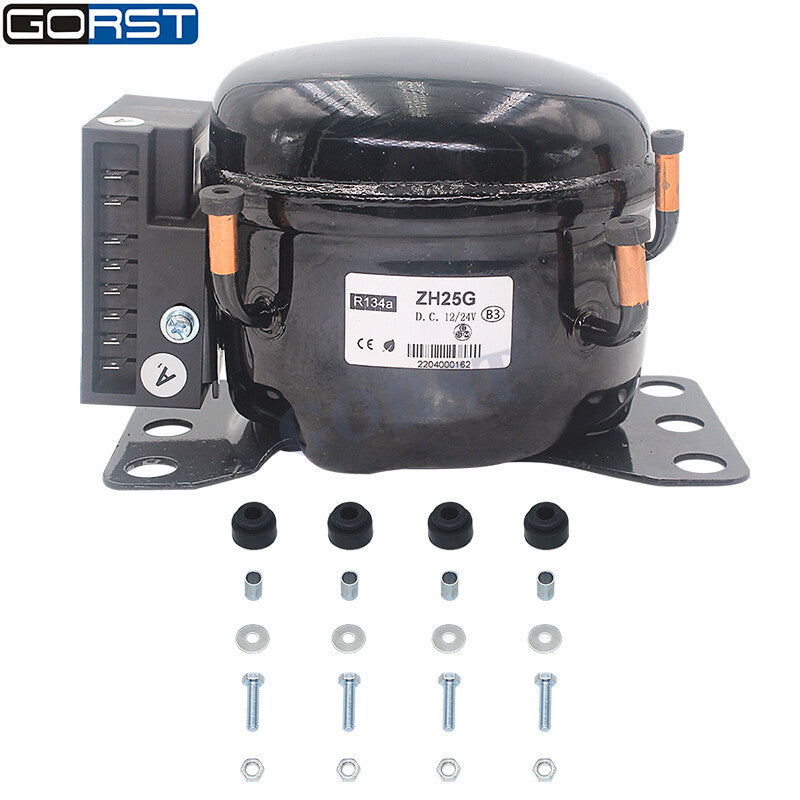 ya 7 6.11 ZH25G DC Car Refrigeration Air Compressor Fridge zer Marine 12V 24V R134a