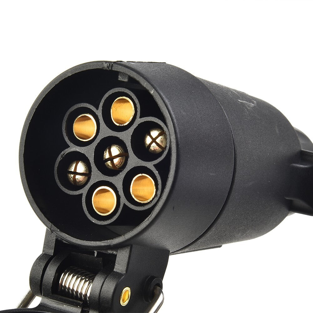 ya 5 8.7 Durable Parts Trailer Light Converter 7-Pin 7-Way Blade Socket Round Plug