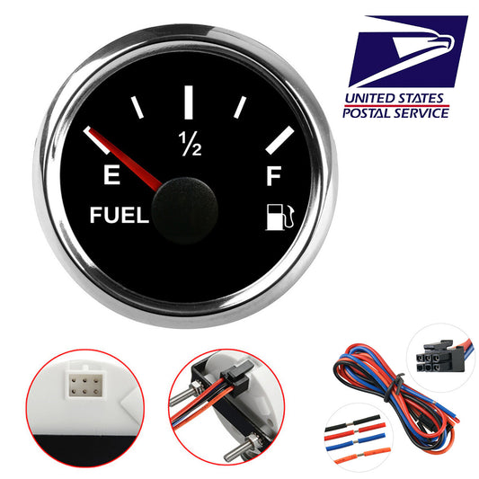 ya 2 6.26 52mm 240-33 ohms Fuel Level Gauge Meter For 12/24V Car Boat Marine Yacht