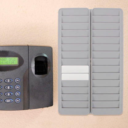 ya 25 Time Cards for Employees Display Rack Attendance Holder Wall Timecard Mount