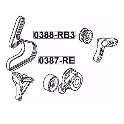 ya 11 10.28 The new pulley tensioner is suitable for Honda Accord, for Civic , CR-V, -V