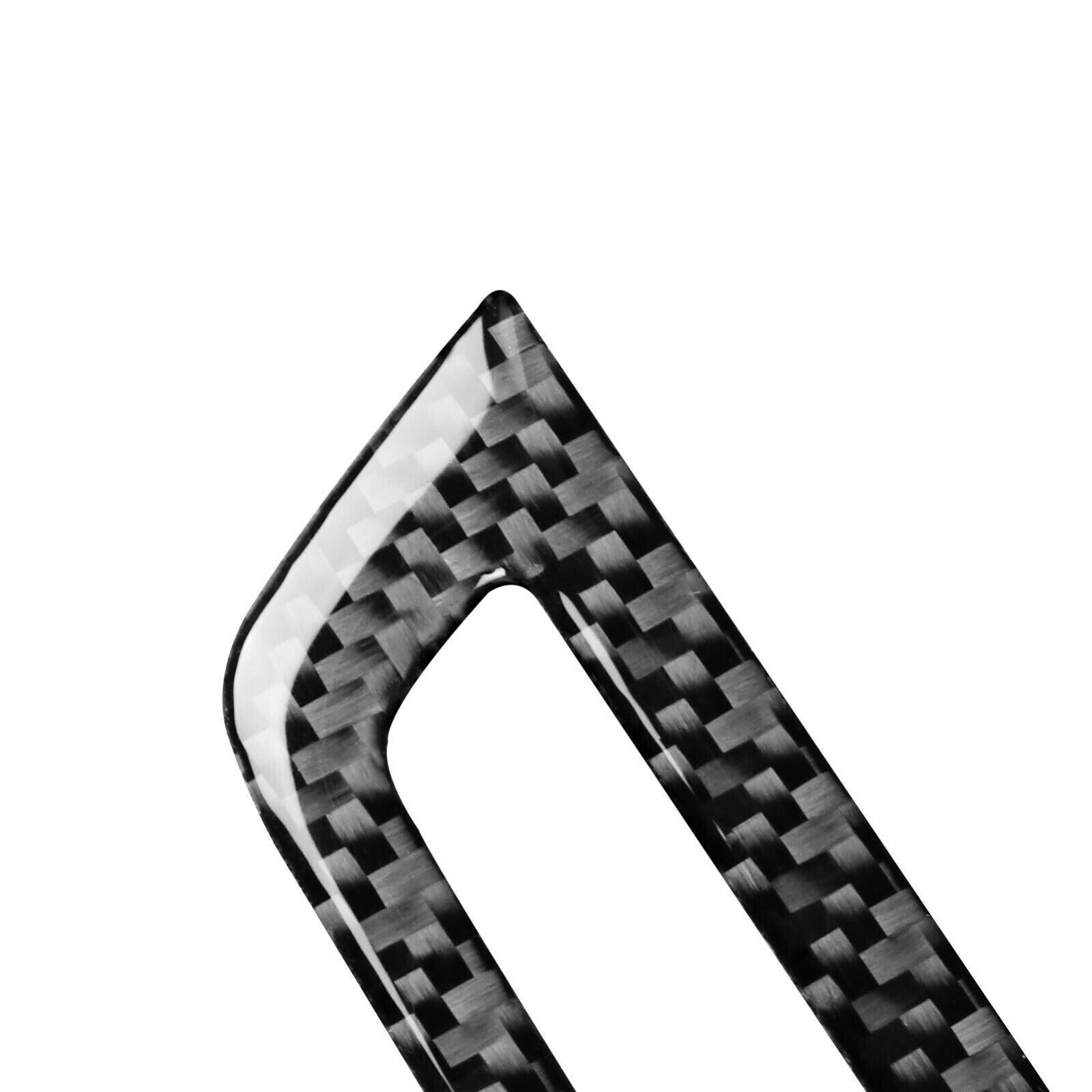ya 1 7.8 Real Carbon Fiber Driver Button Panel Cover Decal For 6 Series M6 F12 F13 11-18