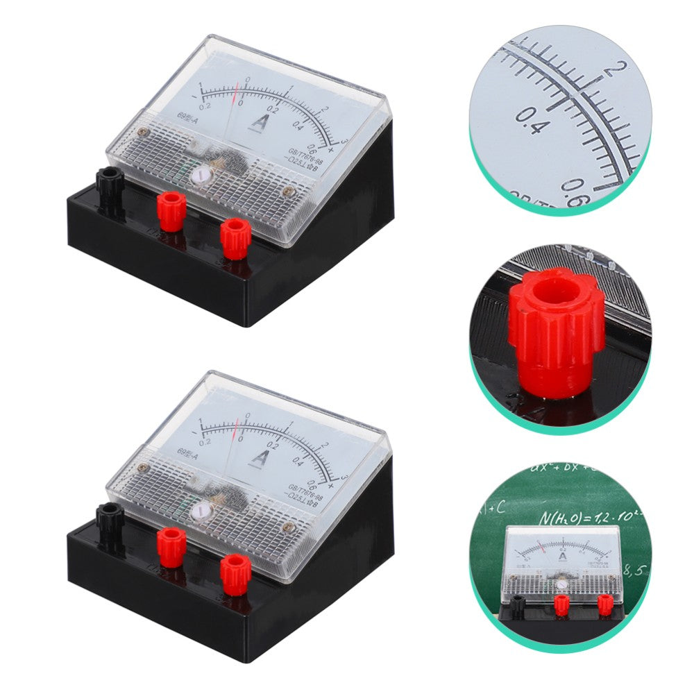 ya 2 6.26 2 Pcs Dual-range DC Meter Electric Tester Physics Experiment Ammeters Student