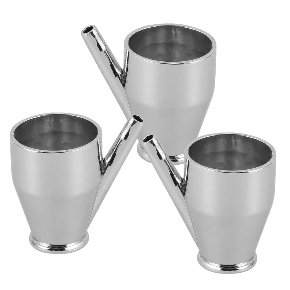 ya 26  3 Pcs Spray Paint Cup Airbrush Sprayout Pot Metal Oil Painting Container