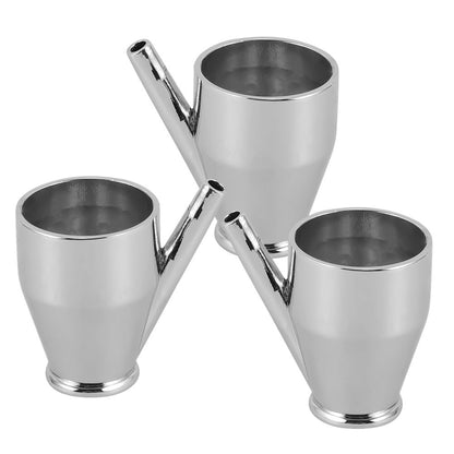 ya 26  3 Pcs Spray Paint Cup Airbrush Sprayout Pot Metal Oil Painting Container