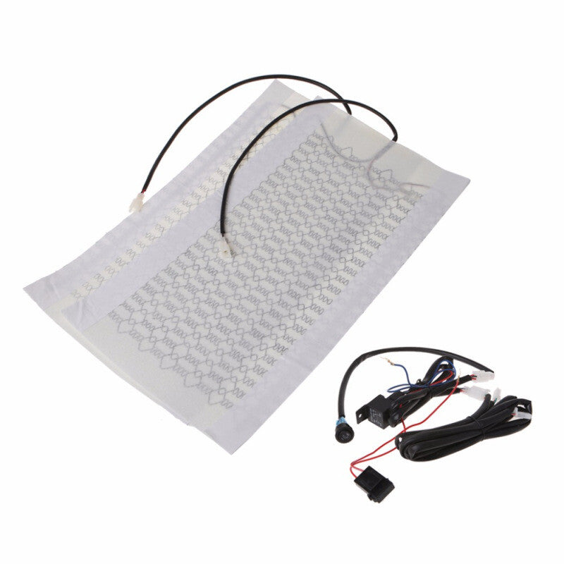 ya 1 7.2 12V 1- for SEAT carbon fiber heated for SEAT heater with round switch and side flap kit