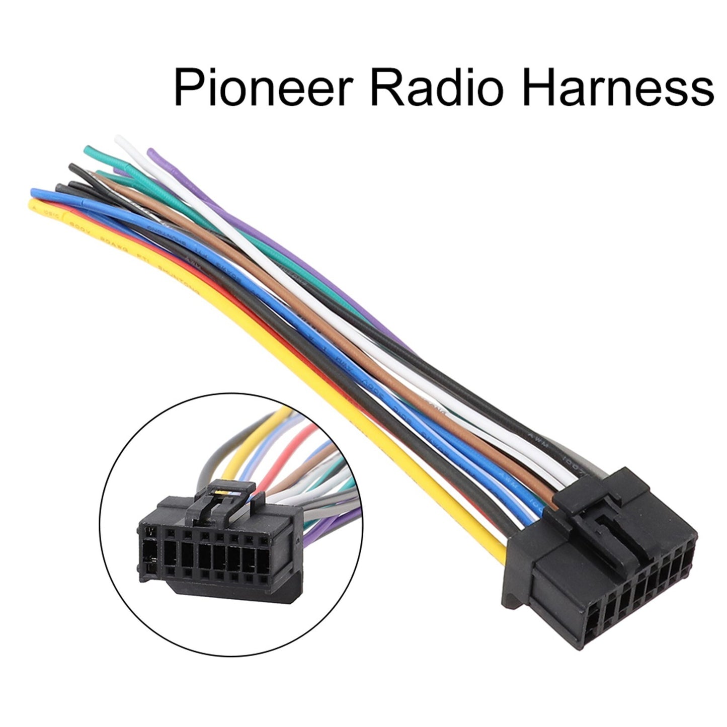 ya 5 8.7 Compatible with For Pioneer DEH12 DEH23 DEH2300 Car Stereo Wiring Harness