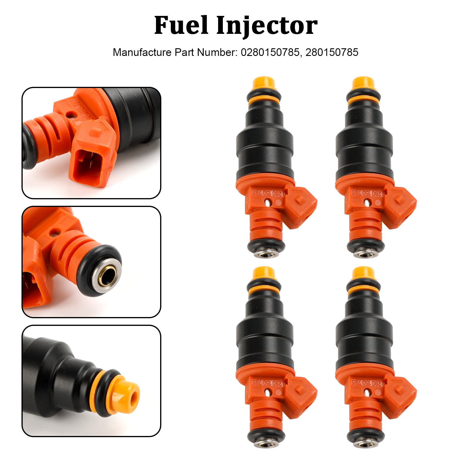 ya 1 8.5.4 4PCS 310CC Fuel Injector 0280150785 for Vauxhall for for Audi for