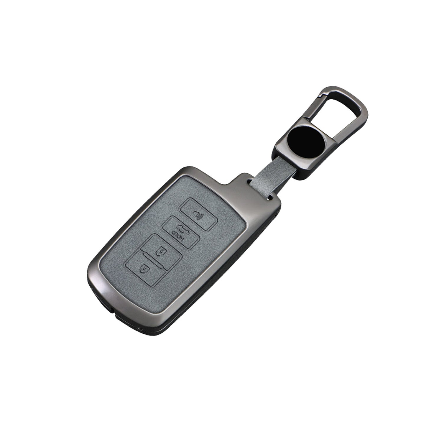 ya 10 5.28 Metal Leather Key Fob Case Cover Keychain for Toyota for Camry for RAV4 Tacoma TundraseU